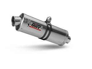 MiVV Exhausts - MIVV Slip-On Oval Stainless Steel Exhaust For DUCATI Monster 695 2006 - 2008