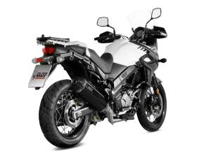 MiVV Exhausts - MIVV Speed Edge Black Stainless Steel Full System Exhaust For SUZUKI DL V-STROM 650 / XT 2017 - 2022