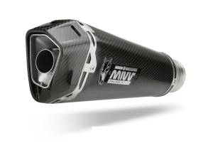 MiVV Exhausts - MIVV Slip-on Delta Race Carbon Exhaust For TRIUMPH 1050 SPEED TRIPLE R / S / RS 2018 - 2020