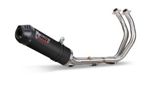 MiVV Exhausts - MIVV Oval Carbon With Carbon Cap Full System Exhaust For YAMAHA MT-07 / FZ-07 2014 - 2022