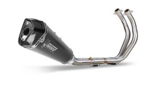 MiVV Exhausts - MIVV Delta Race Black Stainless Steel Full System High Exhaust For YAMAHA MT-07 / FZ-07 2014 - 2022