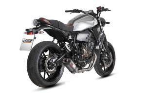 MiVV Exhausts - MIVV Oval Titanium With Carbon Cap Full System Exhaust For YAMAHA XSR 700 2016 - 2022