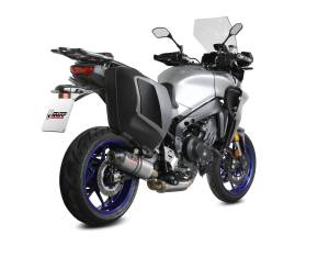 MiVV Exhausts - MIVV Oval Titanium With Carbon Cap Full System Exhaust For YAMAHA Tracer 9 / GT 2021 - 2022