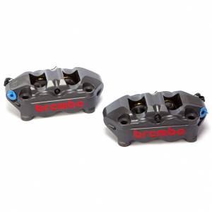 Brembo - Brembo Caliper Set, P4 32/36, GP4-RR, without Pads, Billet Monobloc, 100mm Radial Mount, for use w/ Narrow Band Disc, Front, Hard Anodized