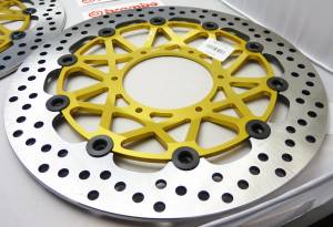 Brembo - Brembo Disc Set, 310x5.5mm, Supersport, HPK Kit, Stainless Steel, Floating, Gold Carrier, Honda