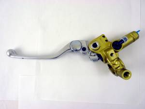 Brembo - Brembo Master Cylinder, Clutch, PS 13 without Reservoir w/ Polished Adj. Lever .39, Axial, Front, Gold
