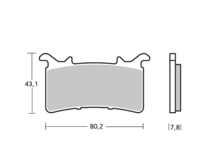 Brembo - Brembo Brake Pad Set, Z03 M56 8 Z03 for Nissin Calipers, CBR1000RR-R, BMW M1000RR