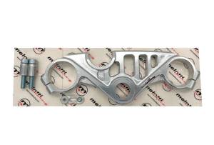 Melotti Racing - MELOTTI RACING NATURAL ALUMINUM ROAD HIGH TRIPLE CLAMPS YAMAHA R6 2006-2022