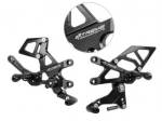 Hand & Foot Controls - Levers - Extreme Components - Extreme Components Rearsets RSV4 17-20 STD shift black with alum heel