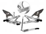 Extreme Components Rearsets CBR1000RRR 2020 STD Silver w carbon heel