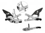 Extreme Components - Extreme Components Rearset GSXR 1000 17-21 STD/GP Silver w carbon heel