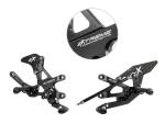 Extreme Components Rearsets RSV4 17-22 GP shift black with carbon heel