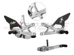 Extreme Components - Extreme Components GP EVO Rearsets Kit STD And Reverse Shifting  Carbon Fiber Silver Heel (SHIFT ROD FOR QUICKSHIFTER)  SUZUKI GSXR 1000 (2017/2022)