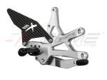 Extreme Components - Extreme Components GP EVO Rearsets Kit STD And Reverse Shifting Carbon Fiber Silver Heel SUZUKI GSXR 1000 (2017/2022) - Image 2