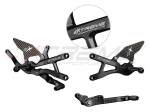 Hand & Foot Controls - Rearsets - Extreme Components - Extreme Components GP EVO Rearsets Kit STD And Reverse Shifting  Carbon Fiber Black Heel (FOR AKRAPOVIC RACING FULL SYSTEM) YAMAHA R1 (2020/2022)