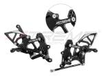 Extreme Components - Extreme Components GP EVO Rearsets Kit STD And Reverse Shifting  Aluminium Black Heel (SHIFT ROD FOR STANDARD SHIFTING, NO QUICKSHIFTER) YAMAHA R3 (2015/2022)