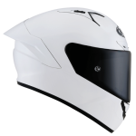 KYT NZ Race Plain White Helmet