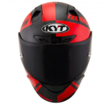 KYT Helmets - KYT NZ Race Carbon D Red Flou Helmet - Image 2