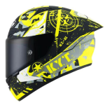Helmets - KYT - KYT Helmets - KYT NZ Race Carbon Blazing MatteYellow Helmet