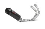 MiVV Exhausts - MIVV Oval Carbon With Carbon Cap Full System Exhaust For KAWASAKI NINJA 650 | Z650 2017 - 2022 - Image 1