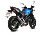 MiVV Exhausts - MIVV Slip-on Oval Titanium With Carbon Cap Exhaust For SUZUKI SV 650 / X 2016 - 2022 - Image 3