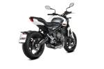 MIVV X-M5 Black Stainless Steel Full System Exhaust For TRIUMPH TRIDENT 660 2021 - 2022
