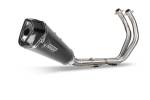 Exhaust Systems - Full  & 3/4 Systems - MiVV Exhausts - MIVV Delta Race Black Stainless Steel Full System Exhaust For YAMAHA MT-07 / FZ-07 2014 - 2022