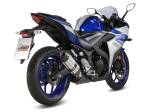 MiVV Exhausts - MIVV Suono Stainless Steel Full System Exhaust For YAMAHA YZF R3 2015 - 2022 - Image 3