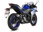 MiVV Exhausts - MIVV GP Black Stainless Steel Full System Exhaust For YAMAHA YZF R3 2015 - 2022 - Image 2