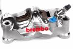 Brembo Caliper, Right Side of 220B01130 GP4-rx, P4 32mm, Billet 2-Piece, 130mm Radial Mount, Front, Nickel
