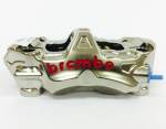 Brembo - Brembo Caliper, Left, P4 30/34mm, EVO Low Drag, without Pads 07B366E3/E4, Billet Monobloc, 108mm Radial Mount, for use w/ Narrow Band Disc, Front, Nickel - Image 4